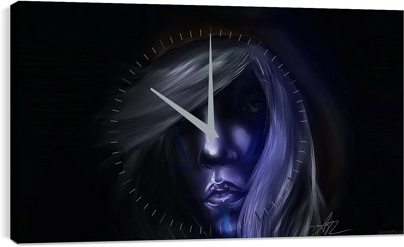 Часы картина - dota 2, drow ranger, art