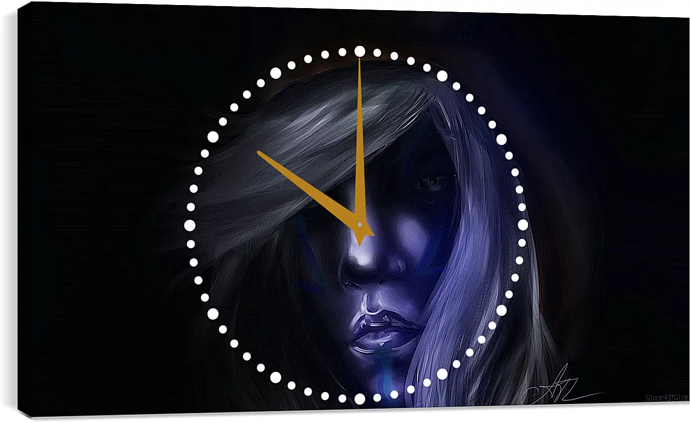 Часы картина - dota 2, drow ranger, art