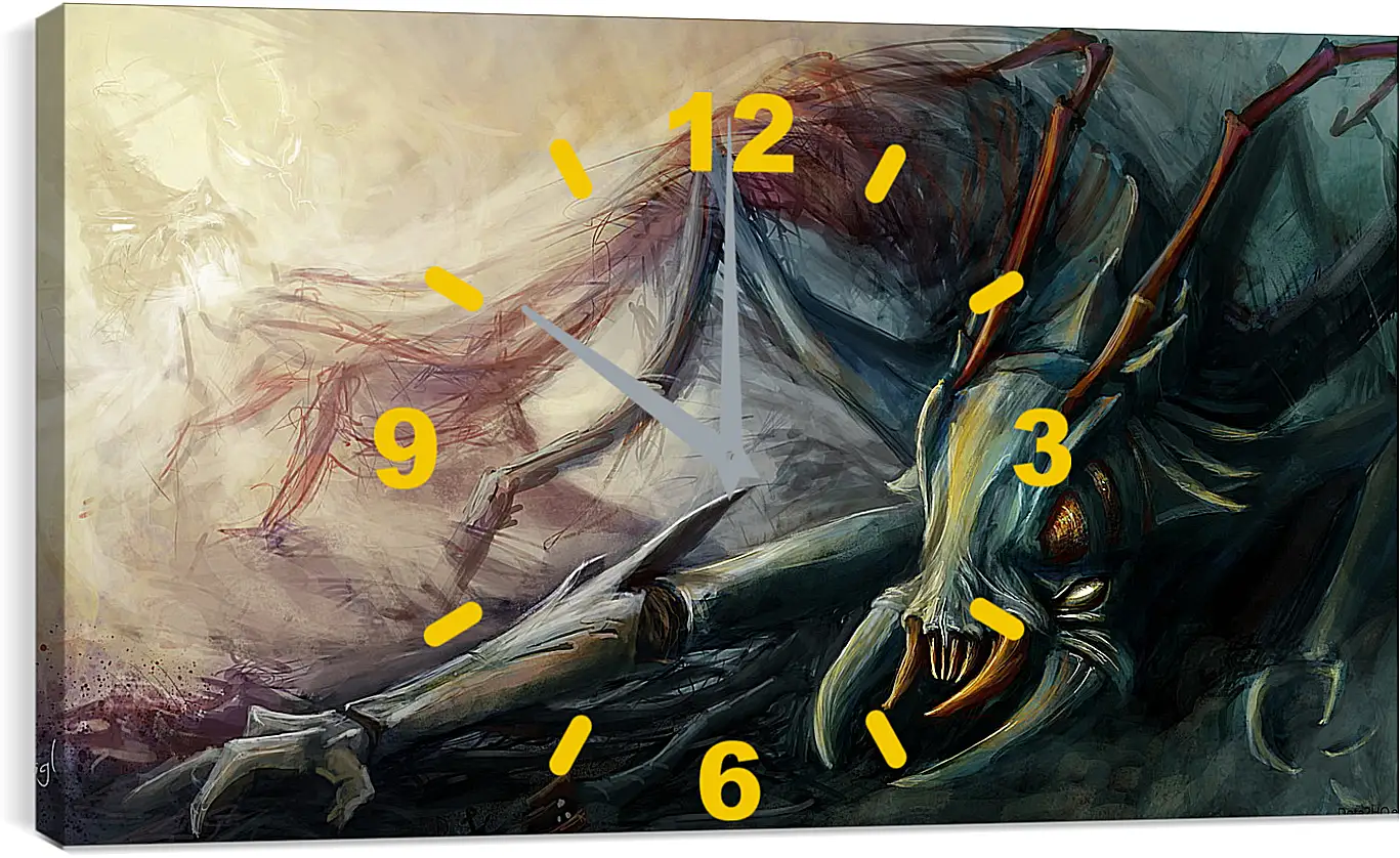 Часы картина - weaver, dota 2, art