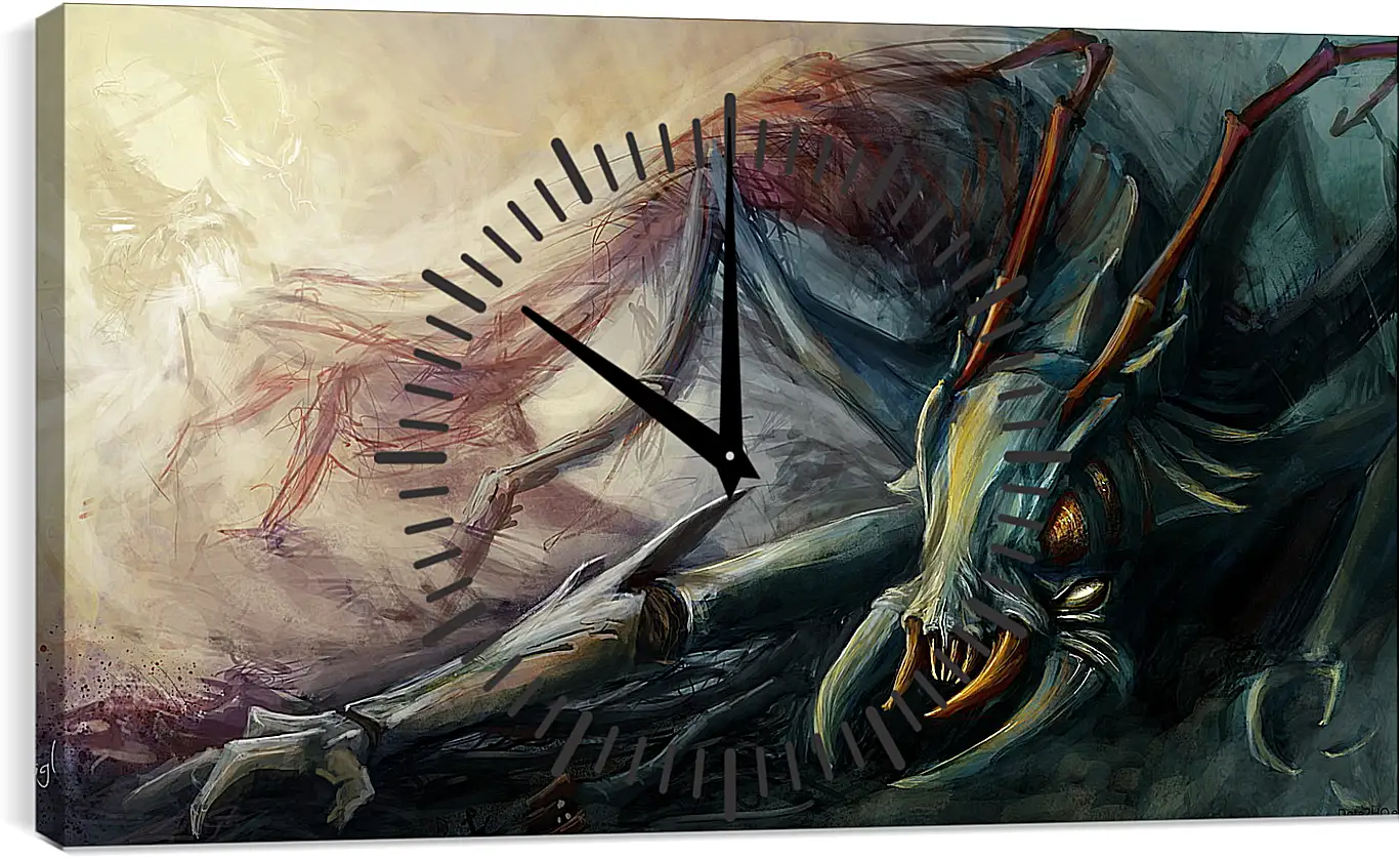 Часы картина - weaver, dota 2, art