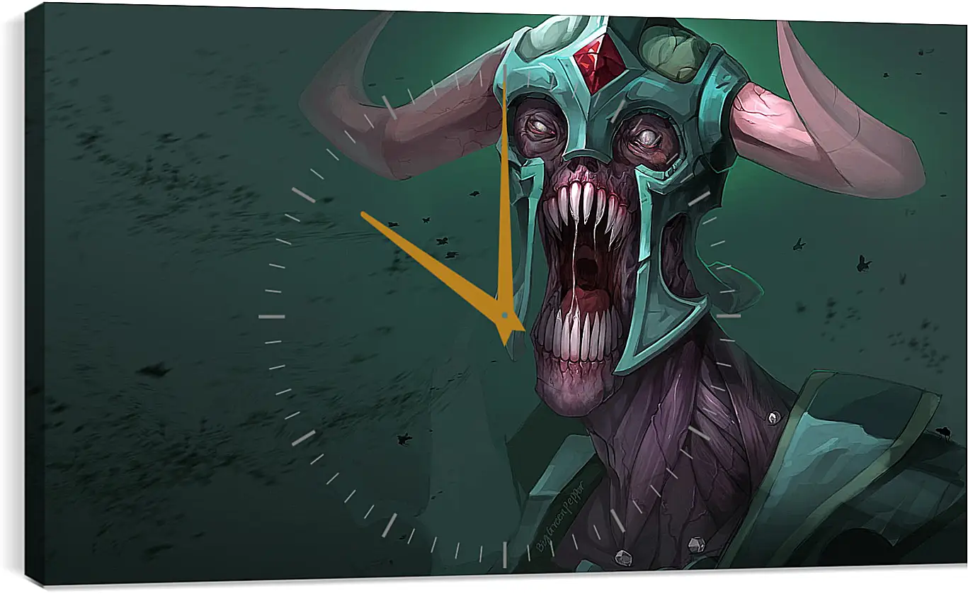 Часы картина - undying, dota 2, art