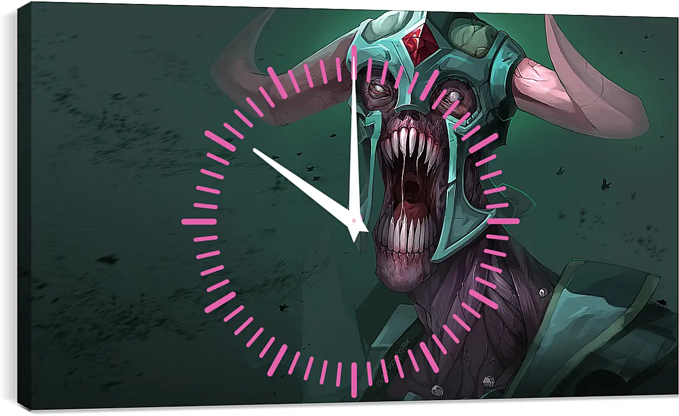 Часы картина - undying, dota 2, art