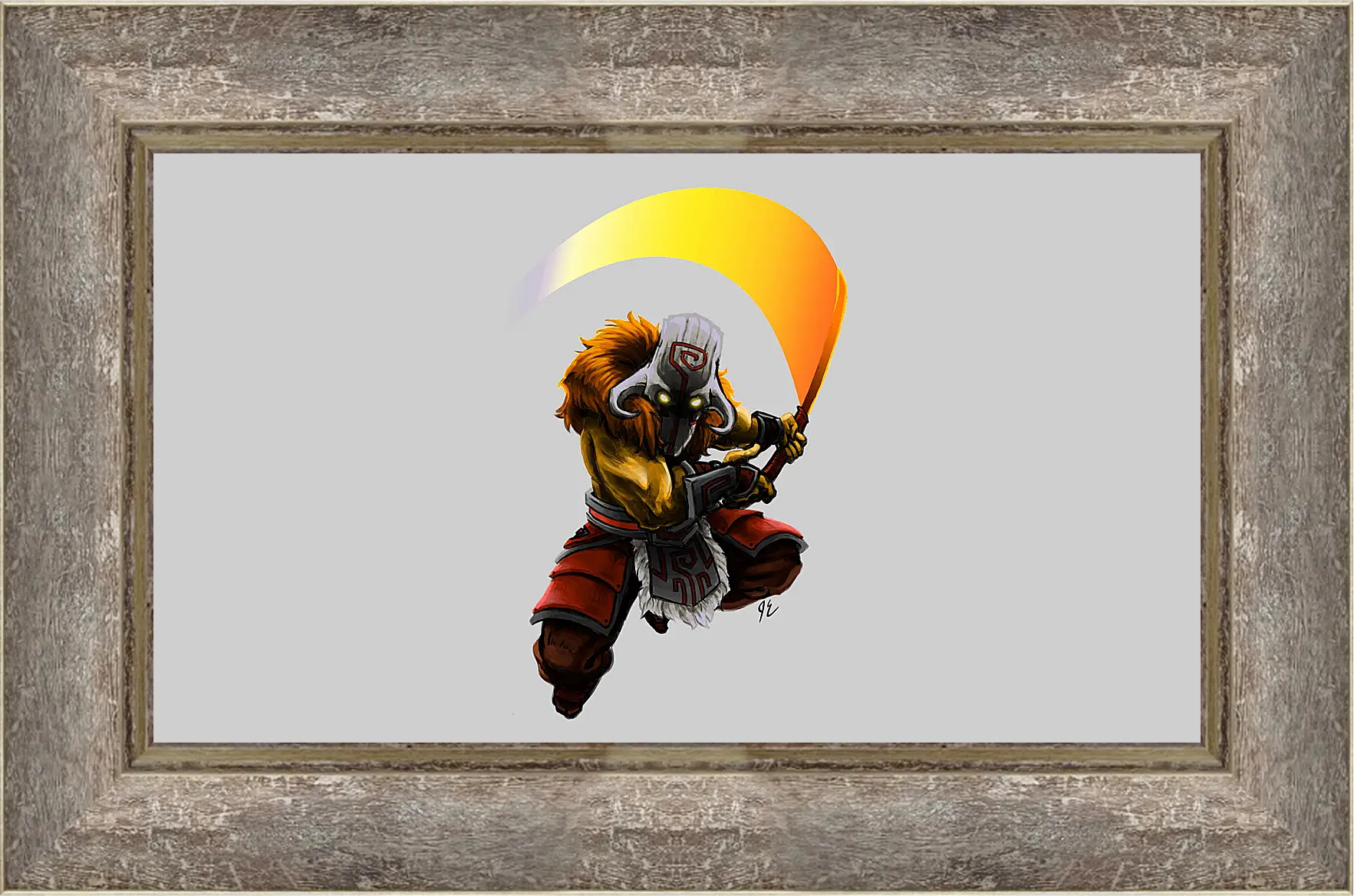 Картина в раме - dota 2, art, juggernaut