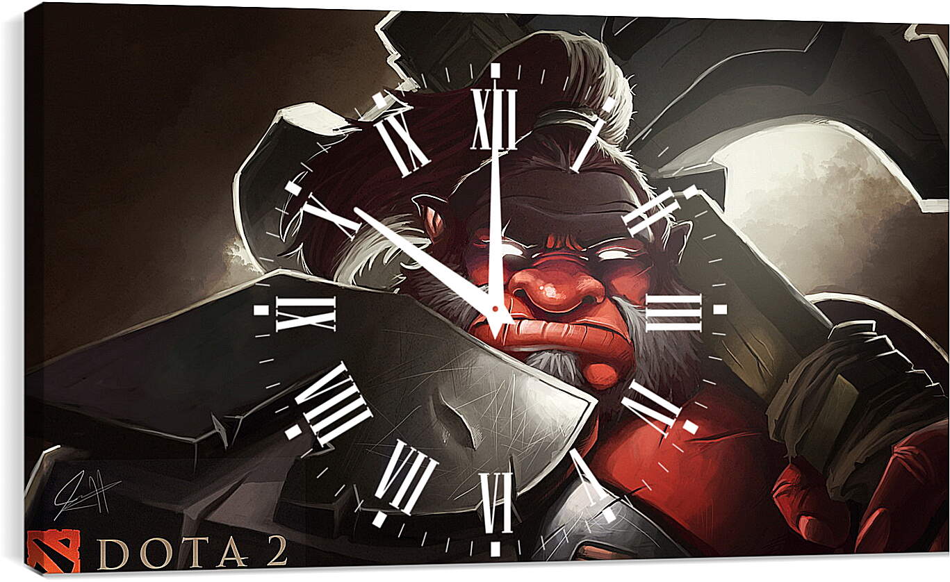 Часы картина - mogul khan, axe, dota 2