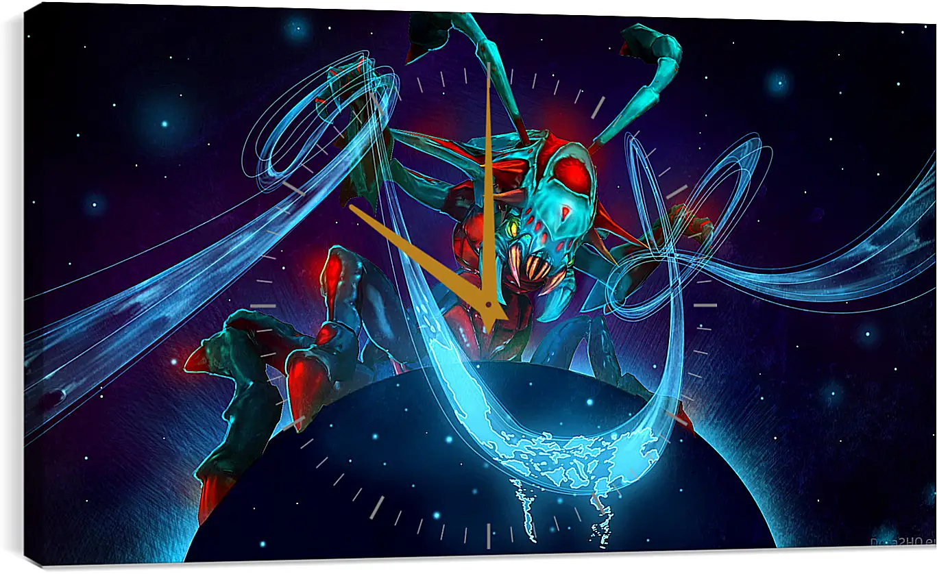 Часы картина - weaver, dota 2, art