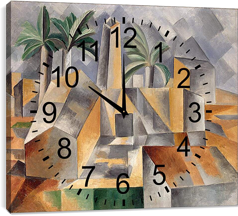 Часы картина - Кирпичный завод в Тортосе. Пабло Пикассо
