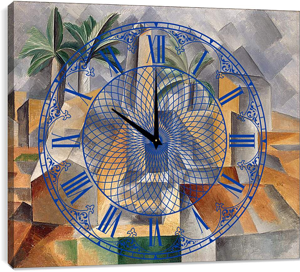 Часы картина - Кирпичный завод в Тортосе. Пабло Пикассо
