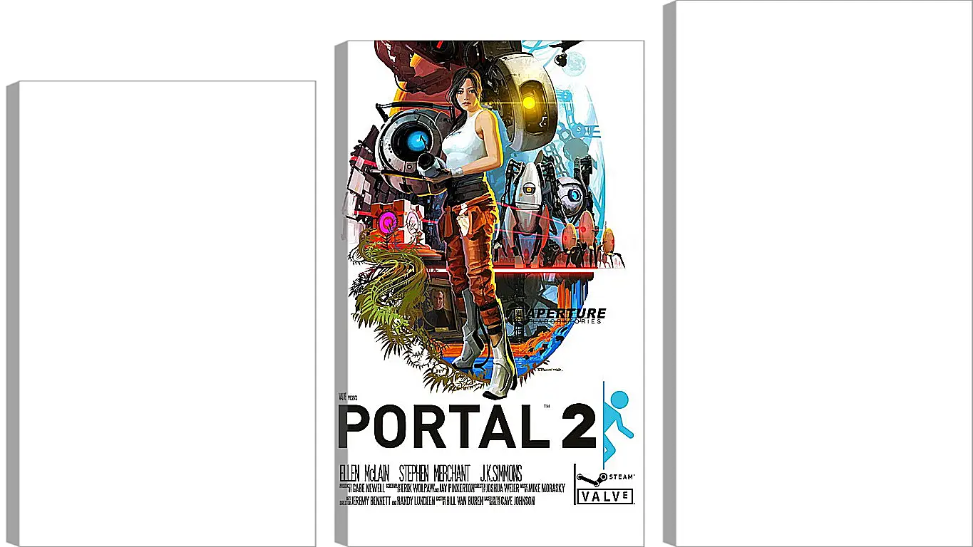 Модульная картина - portal, portal 2, game
