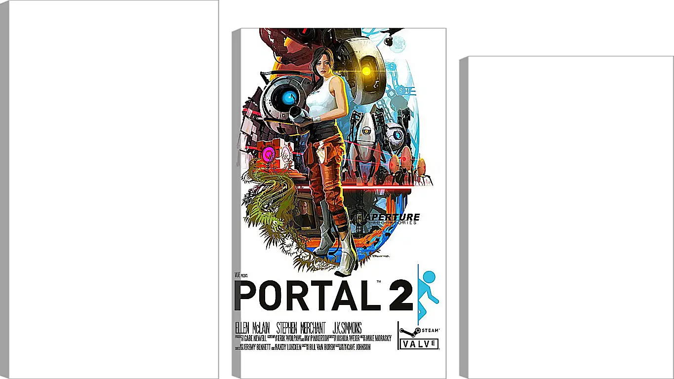 Модульная картина - portal, portal 2, game
