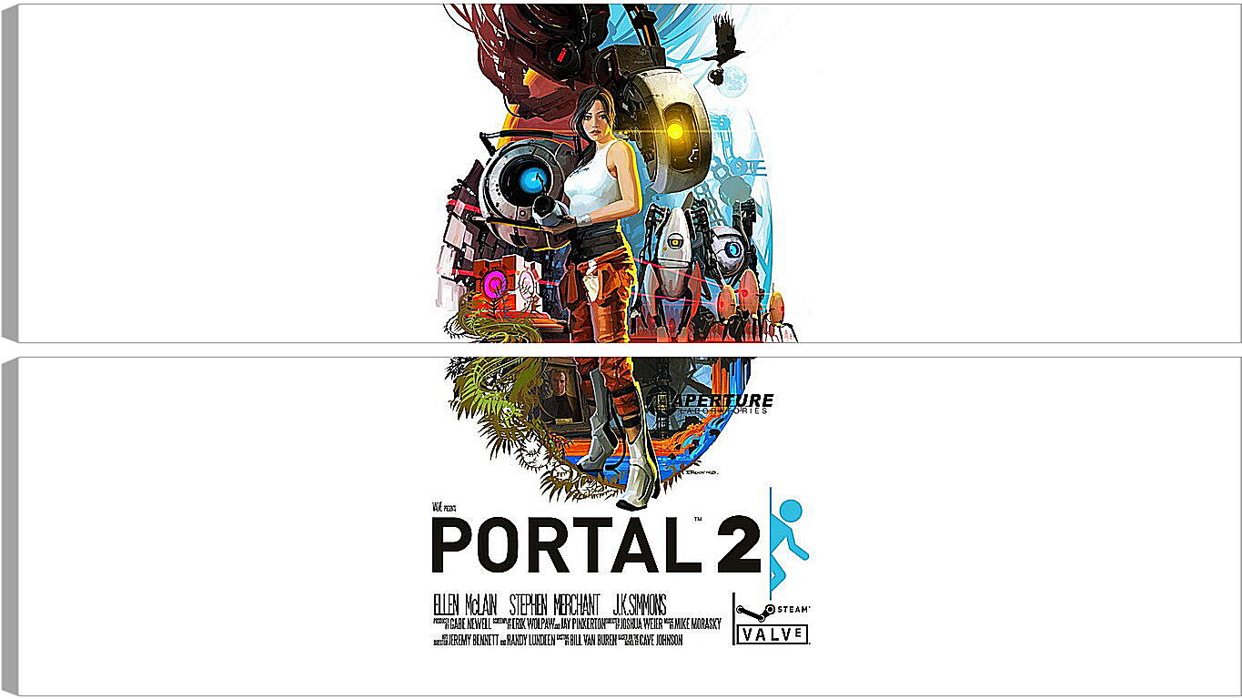 Модульная картина - portal, portal 2, game
