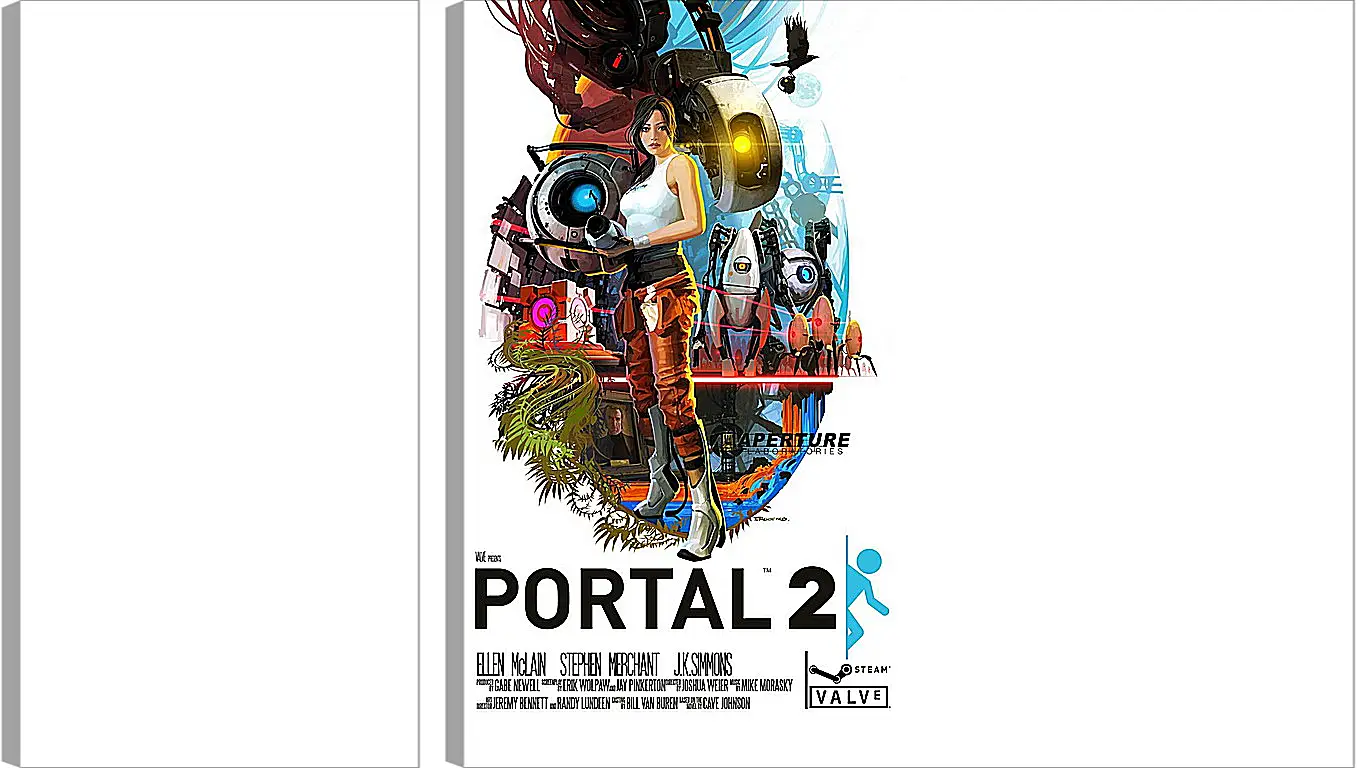 Модульная картина - portal, portal 2, game
