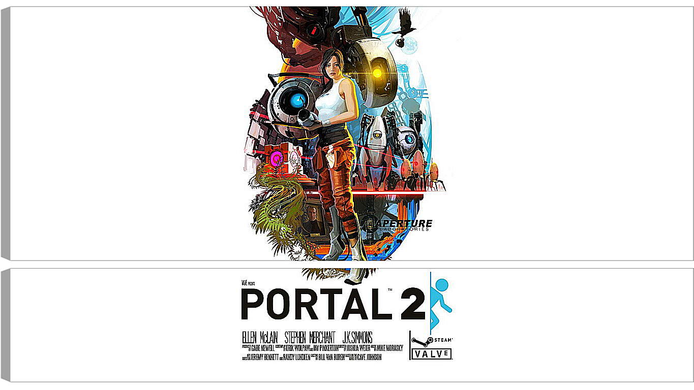 Модульная картина - portal, portal 2, game
