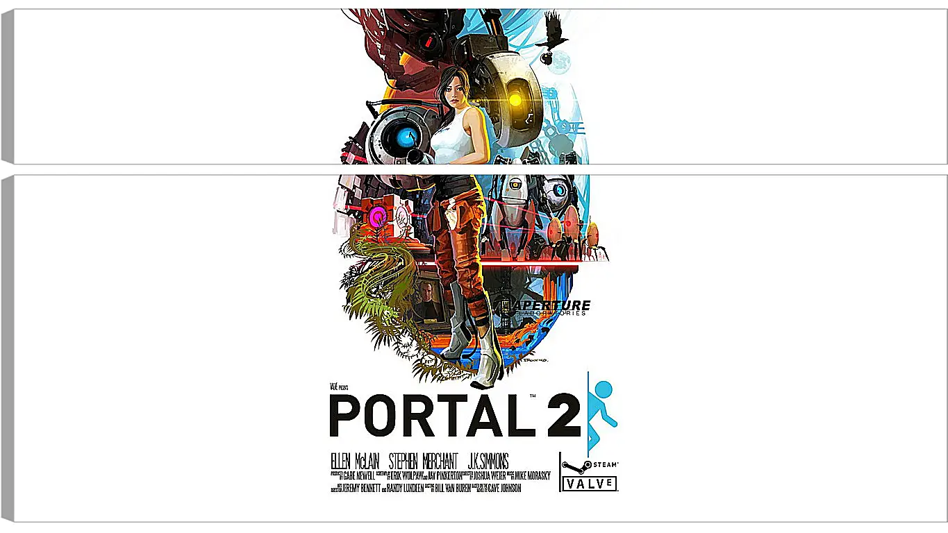 Модульная картина - portal, portal 2, game
