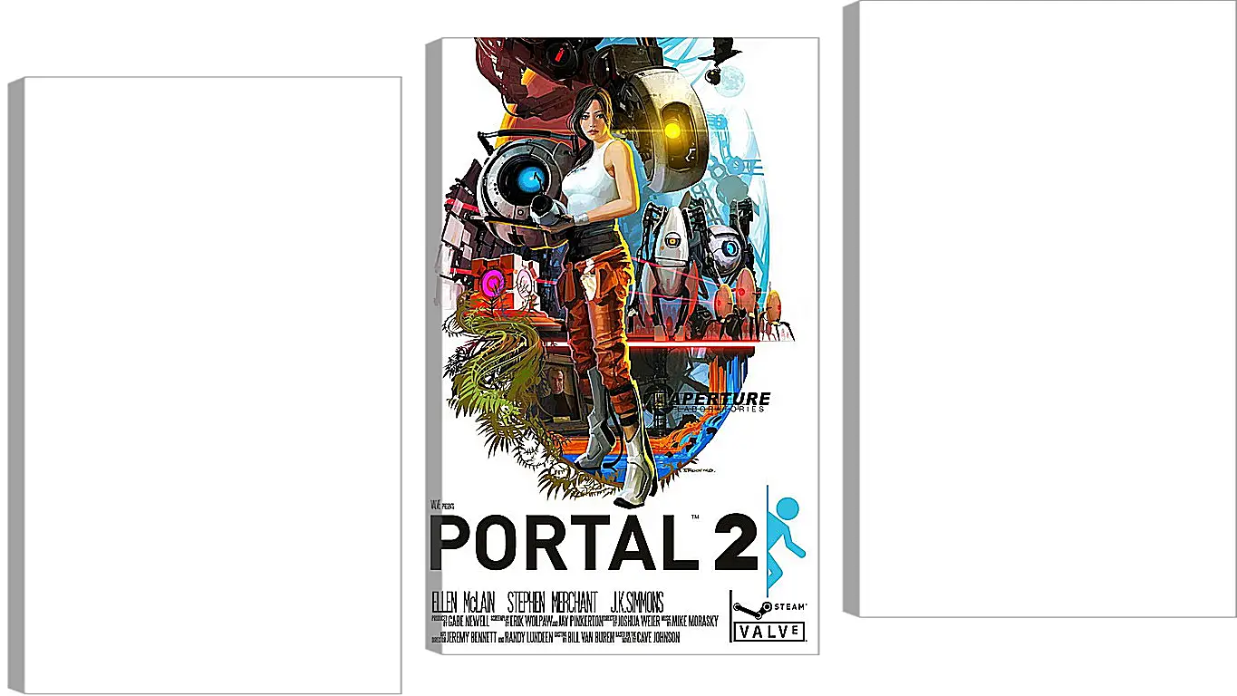 Модульная картина - portal, portal 2, game
