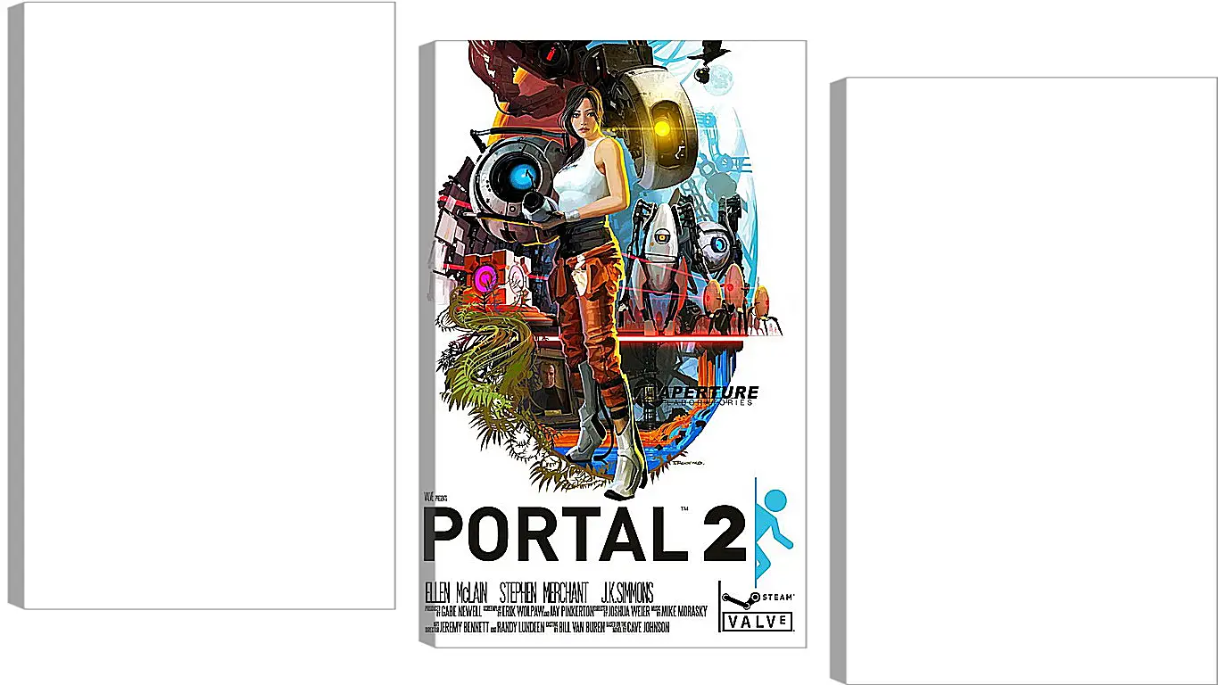 Модульная картина - portal, portal 2, game
