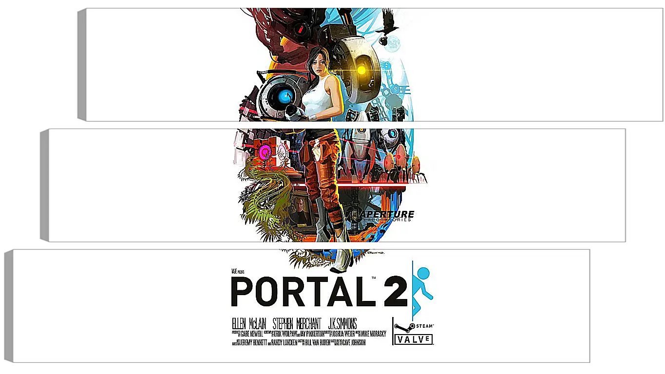 Модульная картина - portal, portal 2, game
