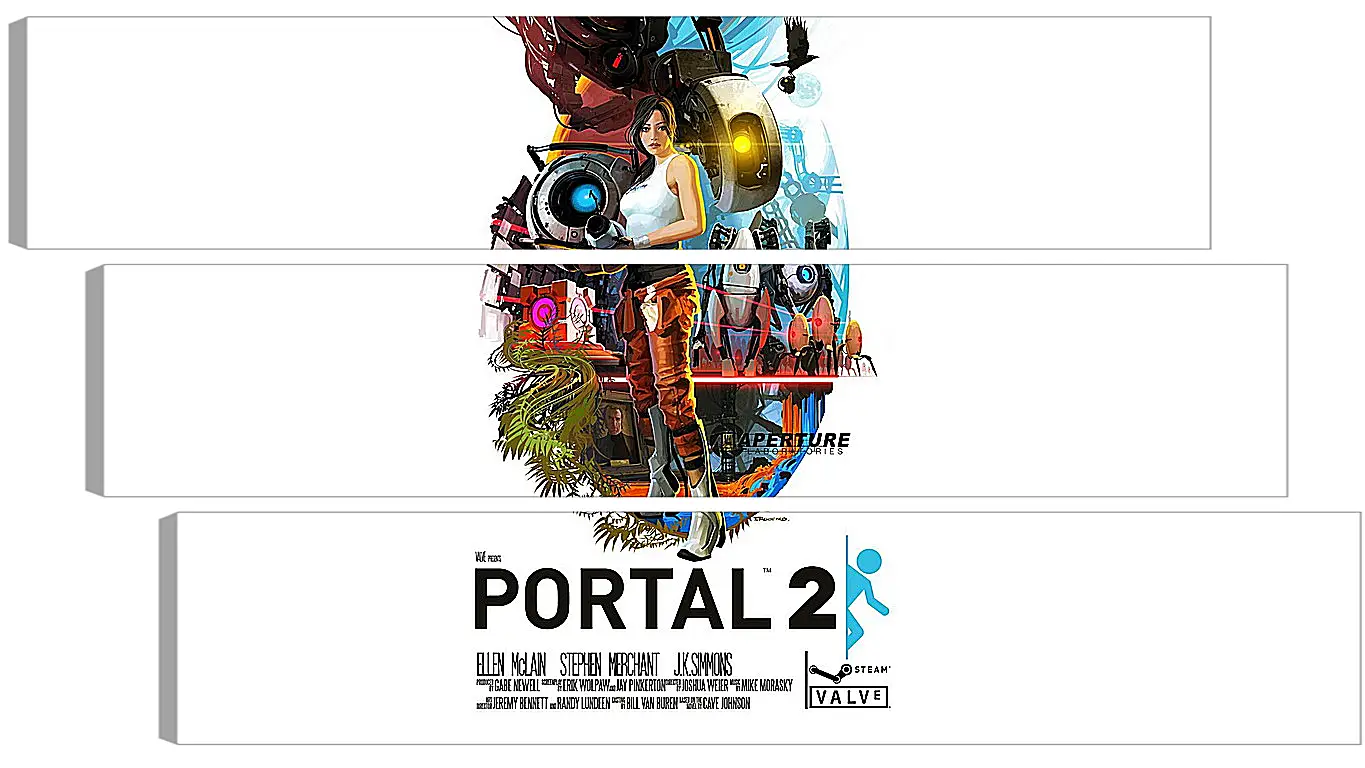 Модульная картина - portal, portal 2, game
