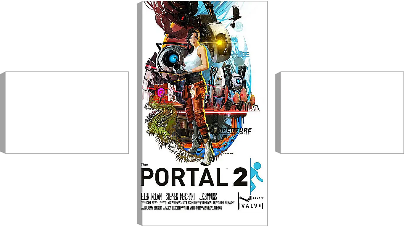 Модульная картина - portal, portal 2, game
