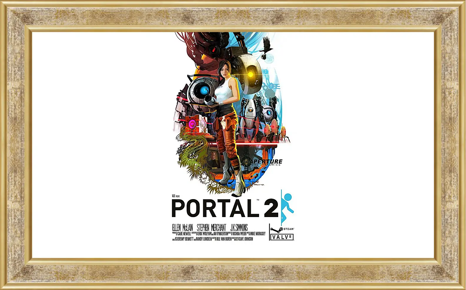 Картина в раме - portal, portal 2, game
