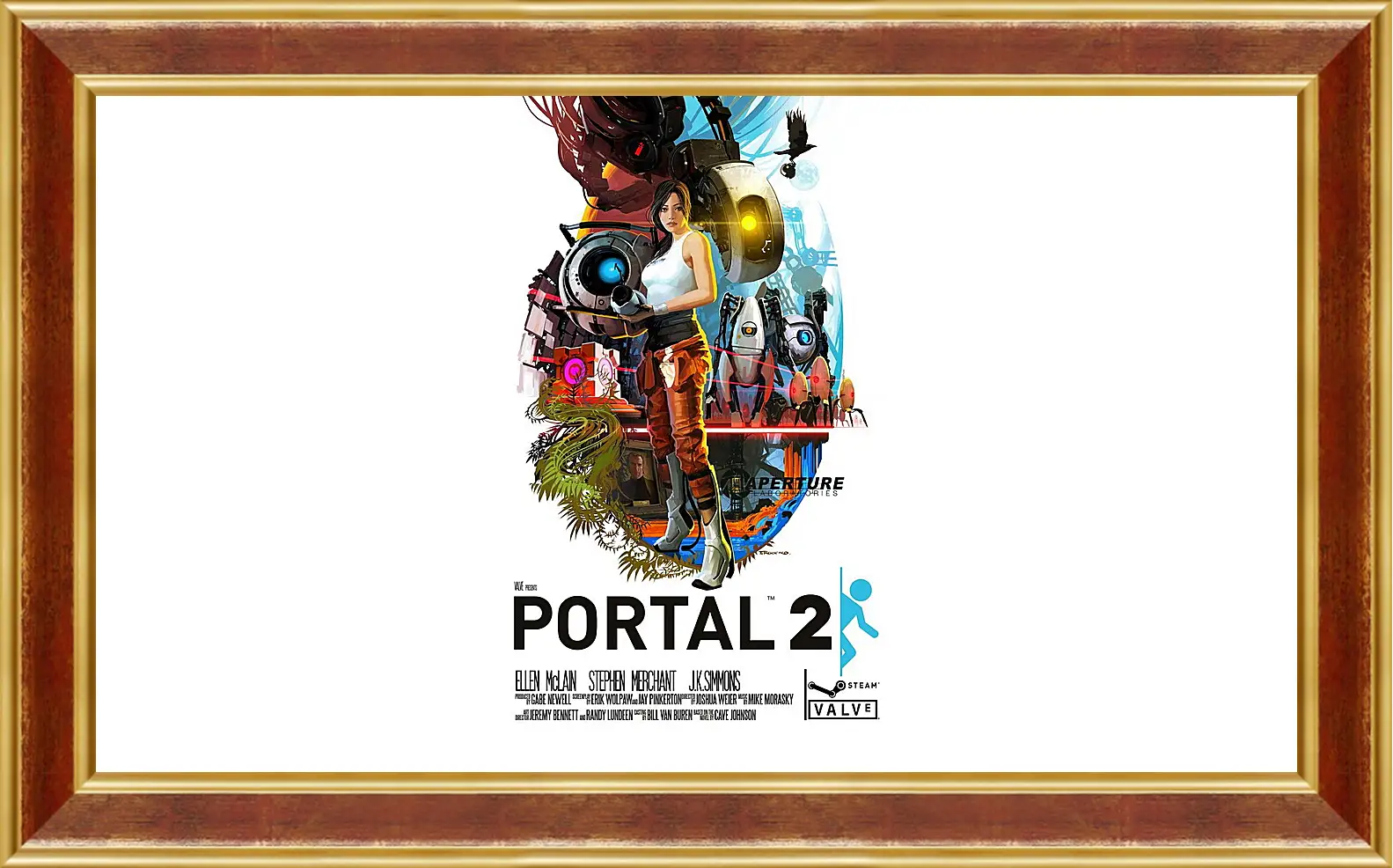 Картина в раме - portal, portal 2, game
