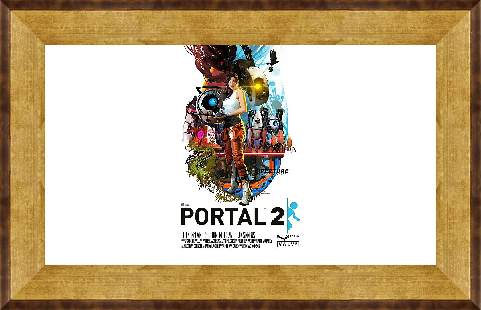 Картина в раме - portal, portal 2, game
