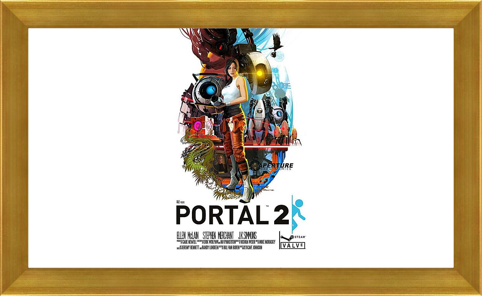 Картина в раме - portal, portal 2, game
