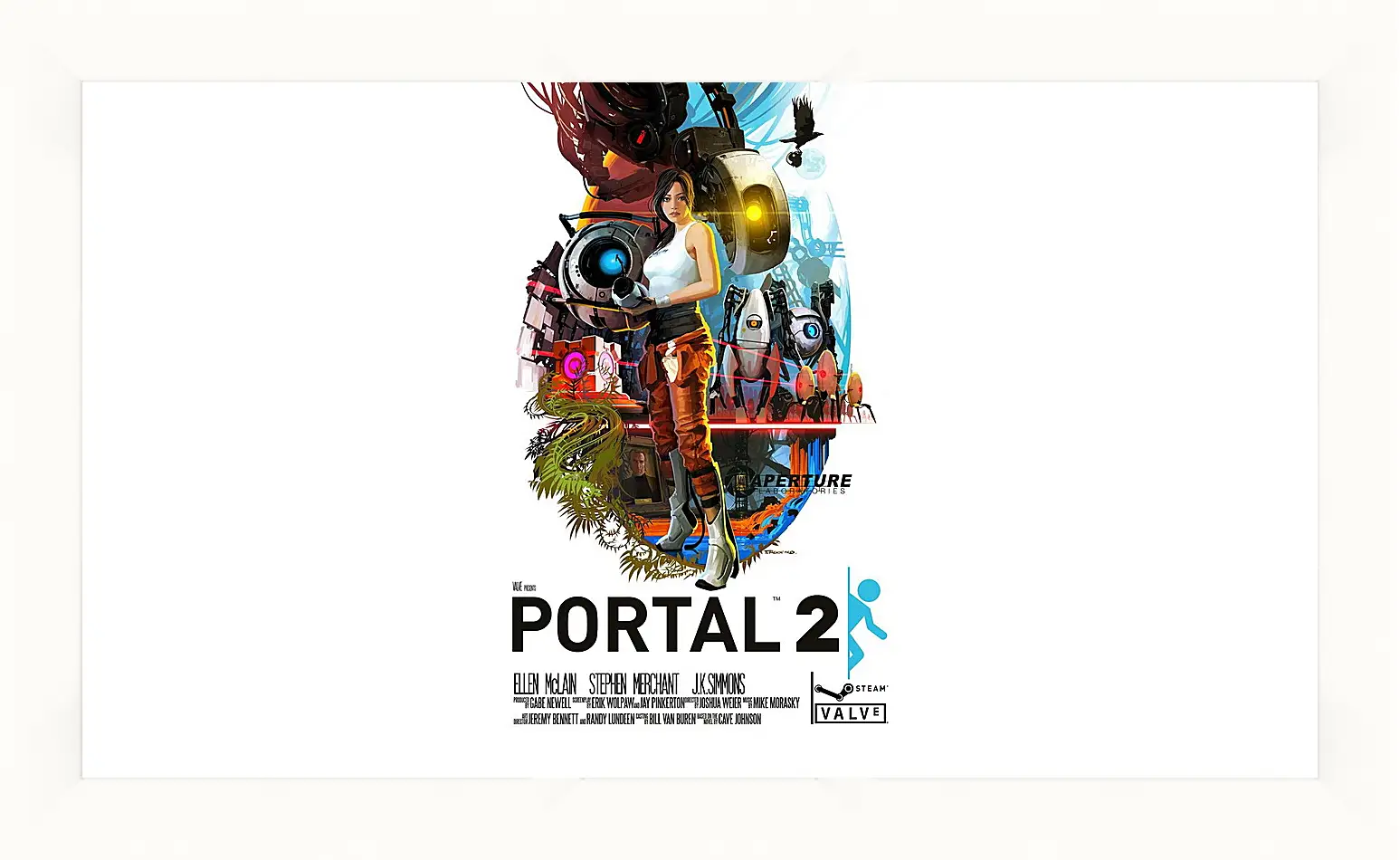 Картина в раме - portal, portal 2, game
