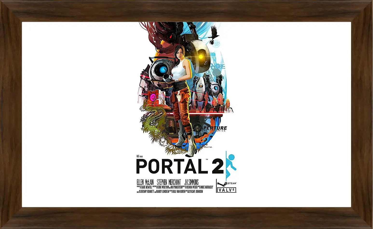 Картина в раме - portal, portal 2, game
