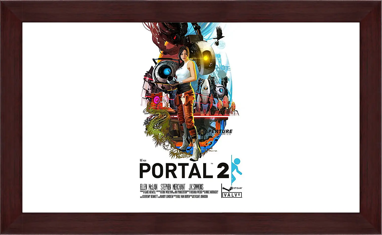 Картина в раме - portal, portal 2, game
