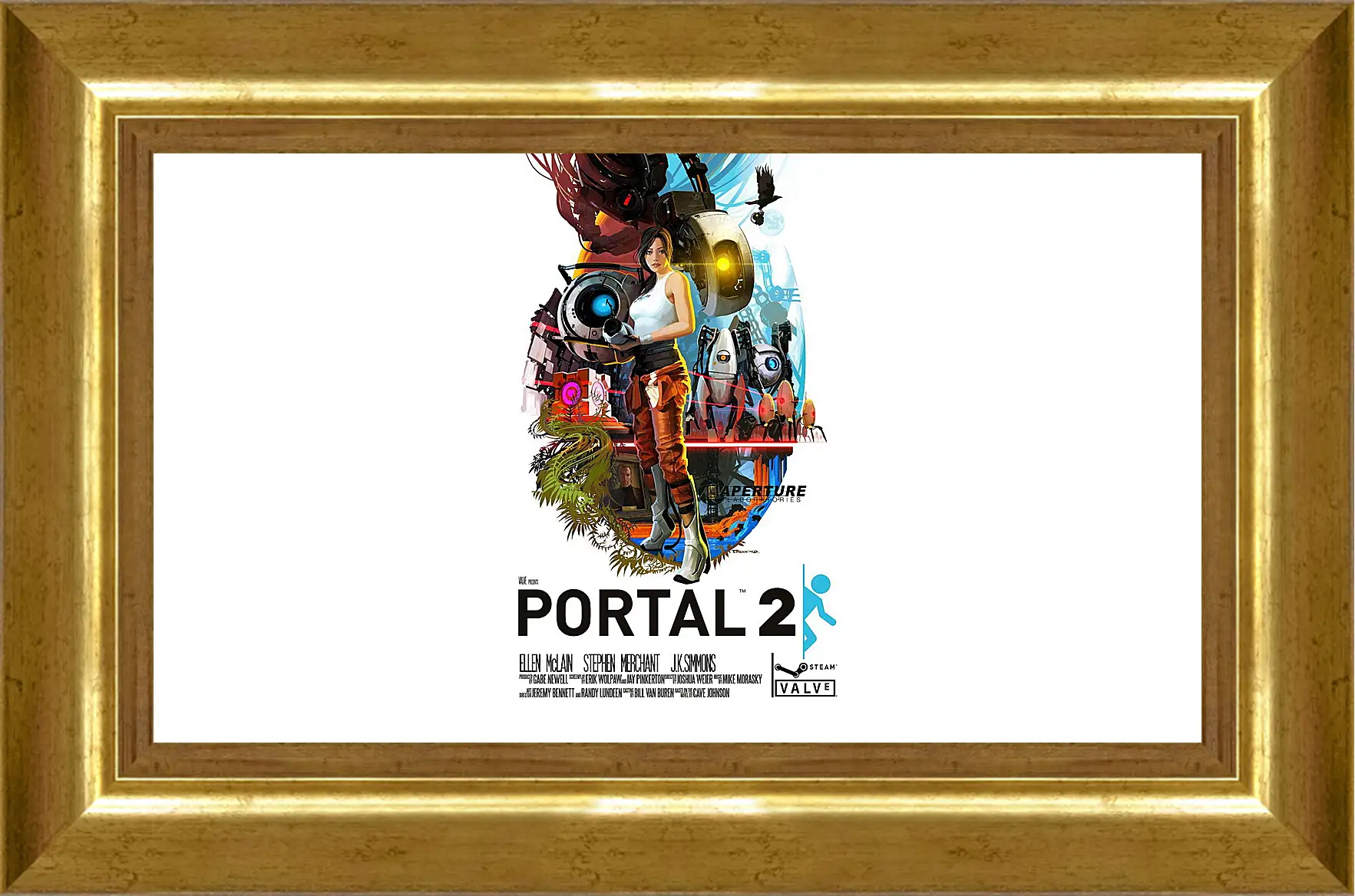 Картина в раме - portal, portal 2, game
