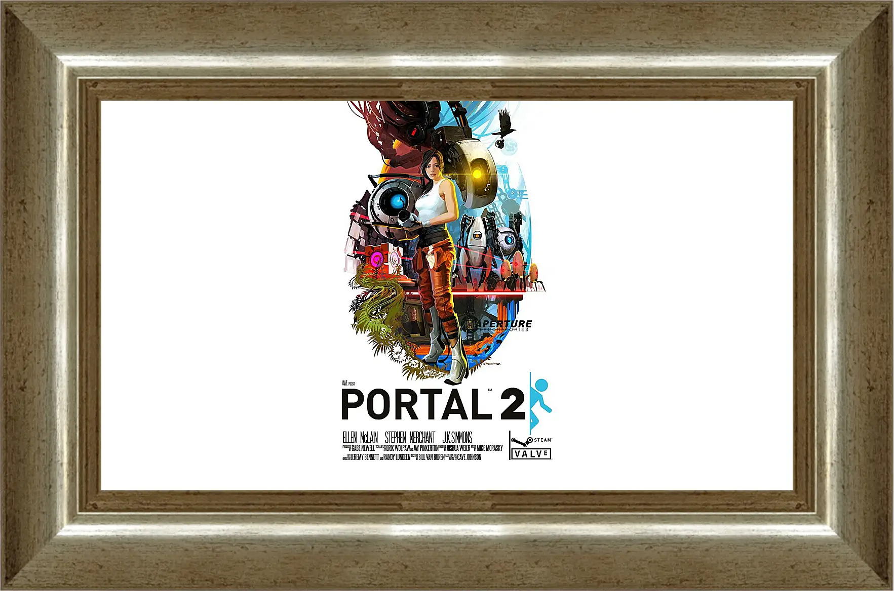 Картина в раме - portal, portal 2, game
