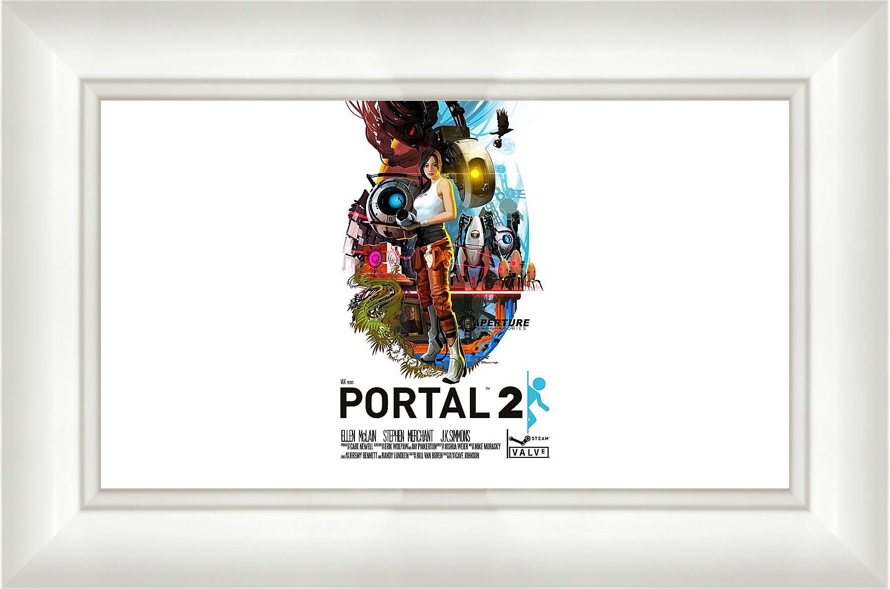 Картина в раме - portal, portal 2, game
