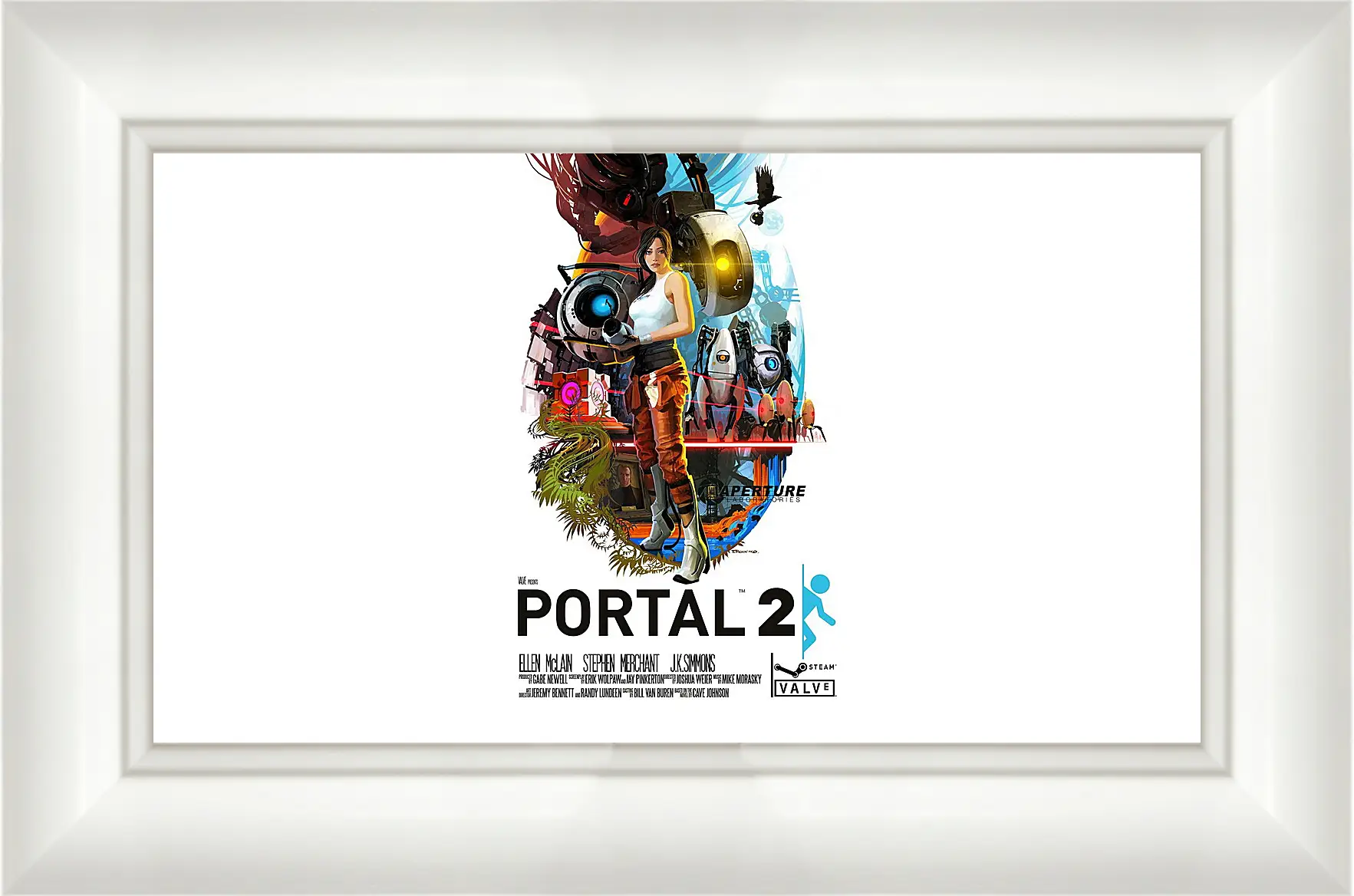 Картина в раме - portal, portal 2, game
