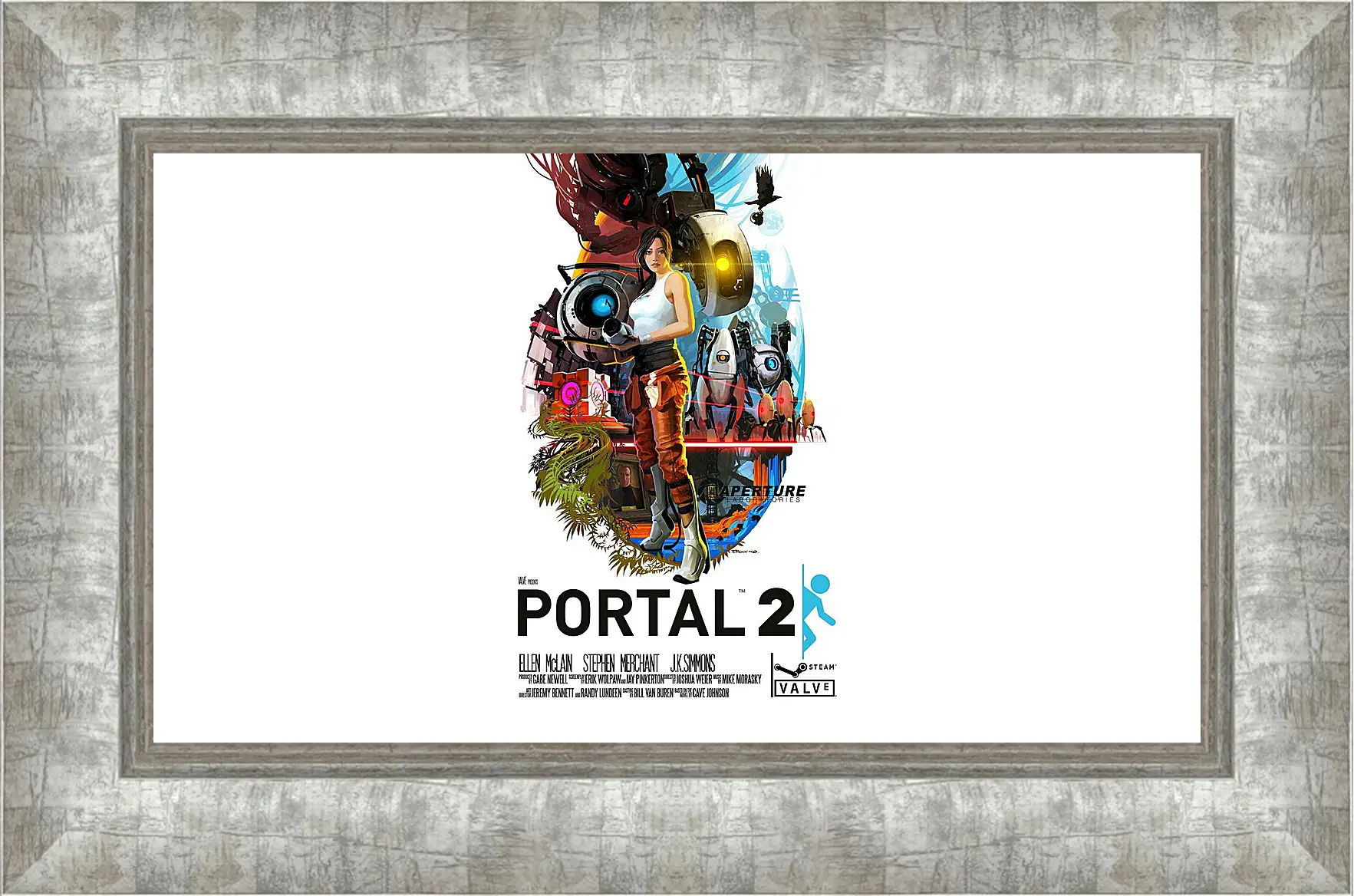 Картина в раме - portal, portal 2, game
