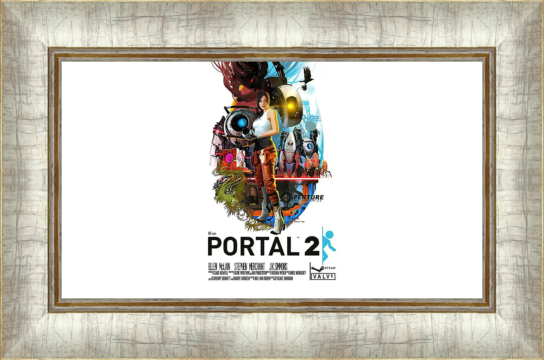 Картина в раме - portal, portal 2, game
