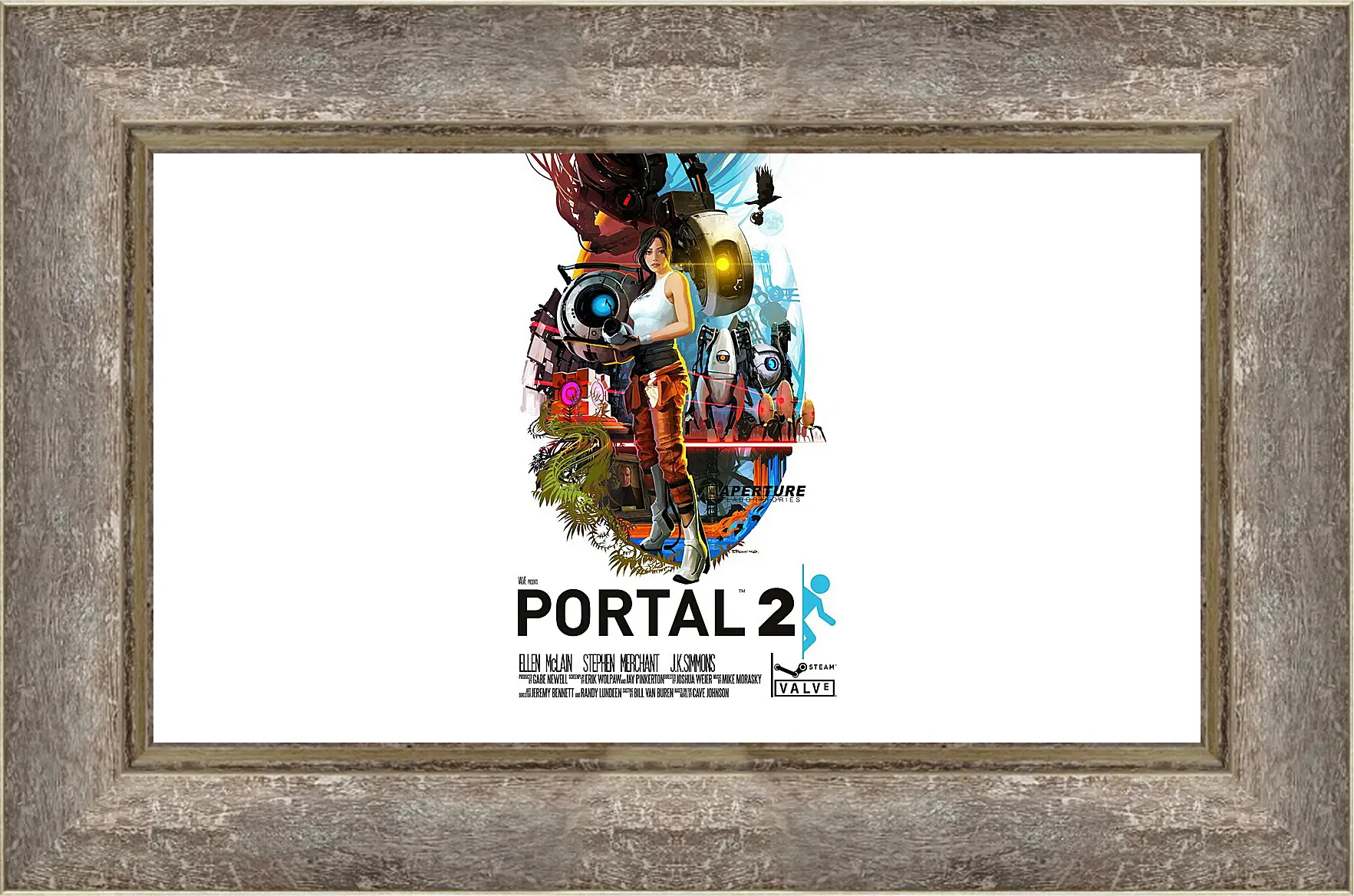 Картина в раме - portal, portal 2, game
