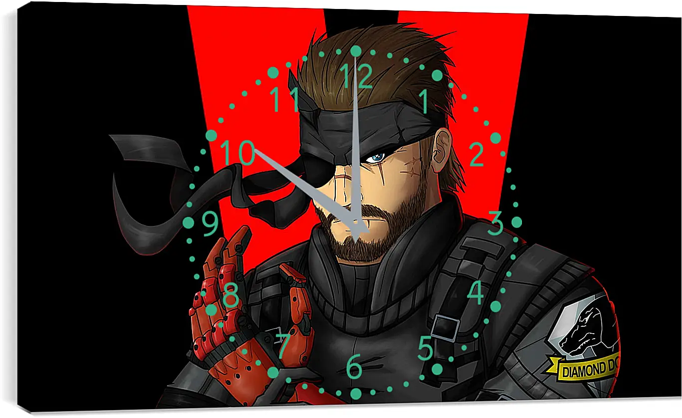 Часы картина - metal gear solid v, the phantom pain, art
