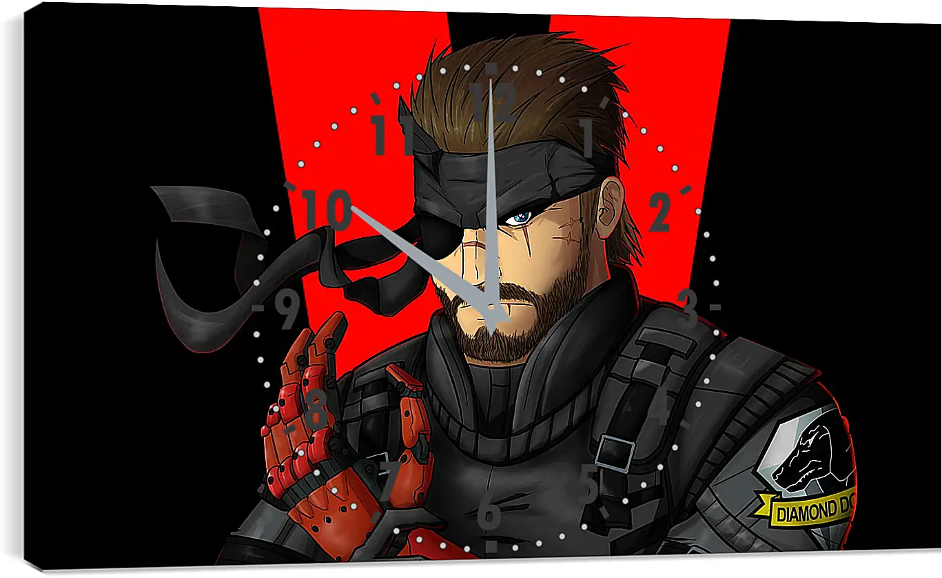 Часы картина - metal gear solid v, the phantom pain, art
