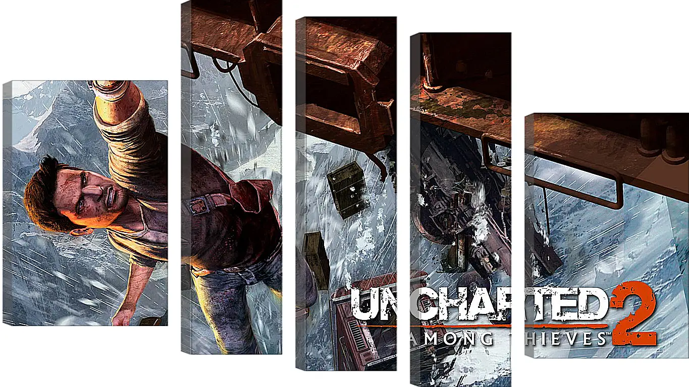 Модульная картина - uncharted 2 among thieves, uncharted 2, danger