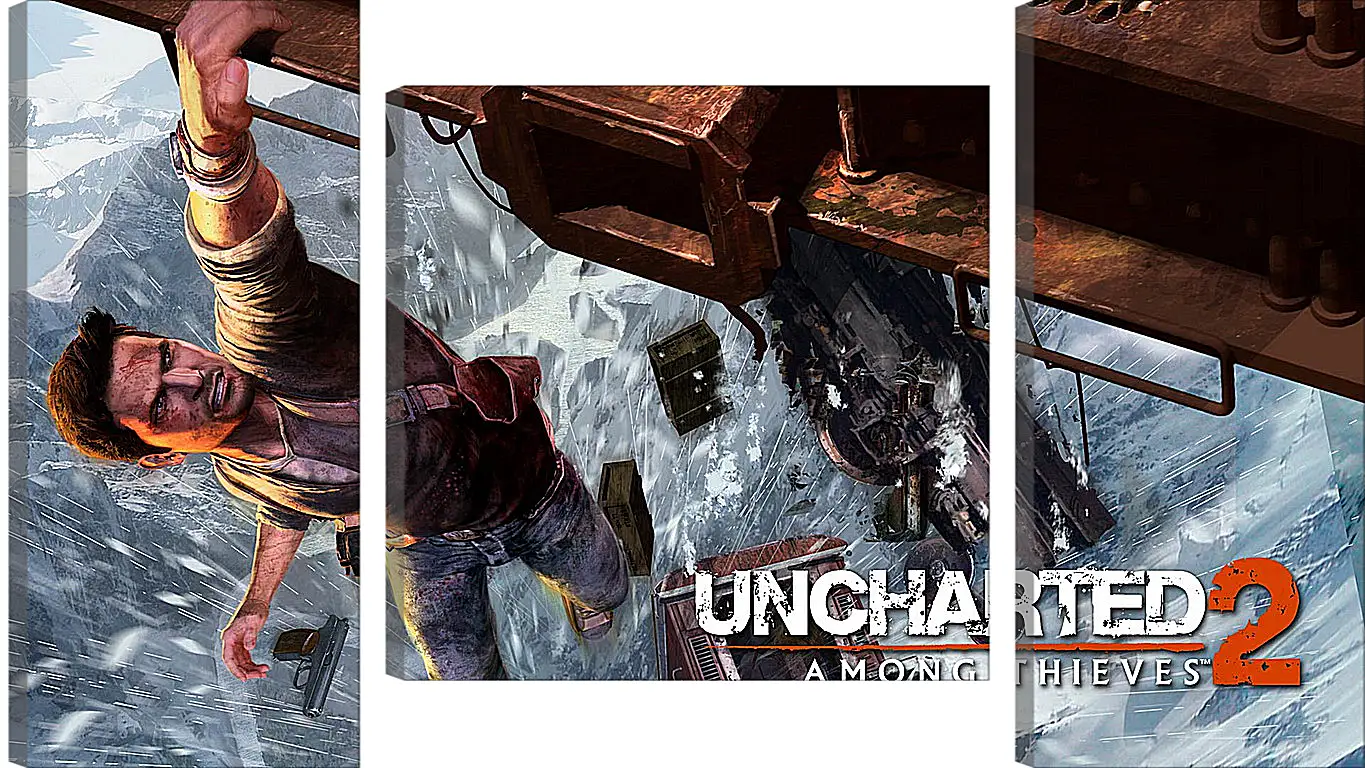 Модульная картина - uncharted 2 among thieves, uncharted 2, danger