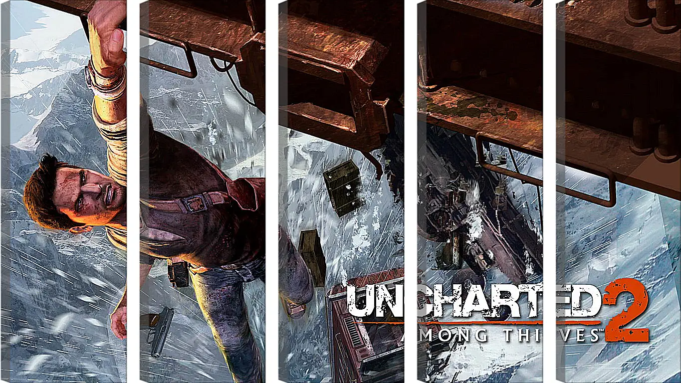 Модульная картина - uncharted 2 among thieves, uncharted 2, danger