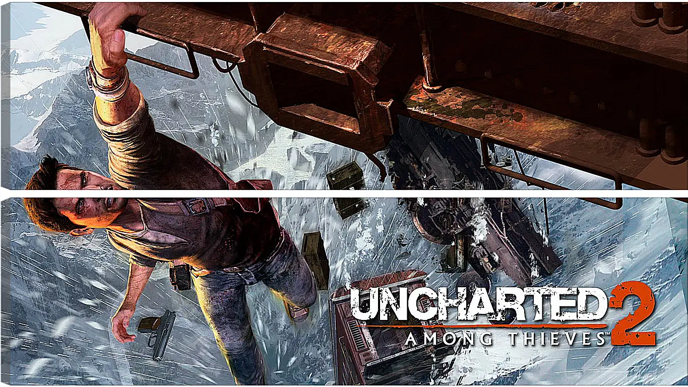 Модульная картина - uncharted 2 among thieves, uncharted 2, danger