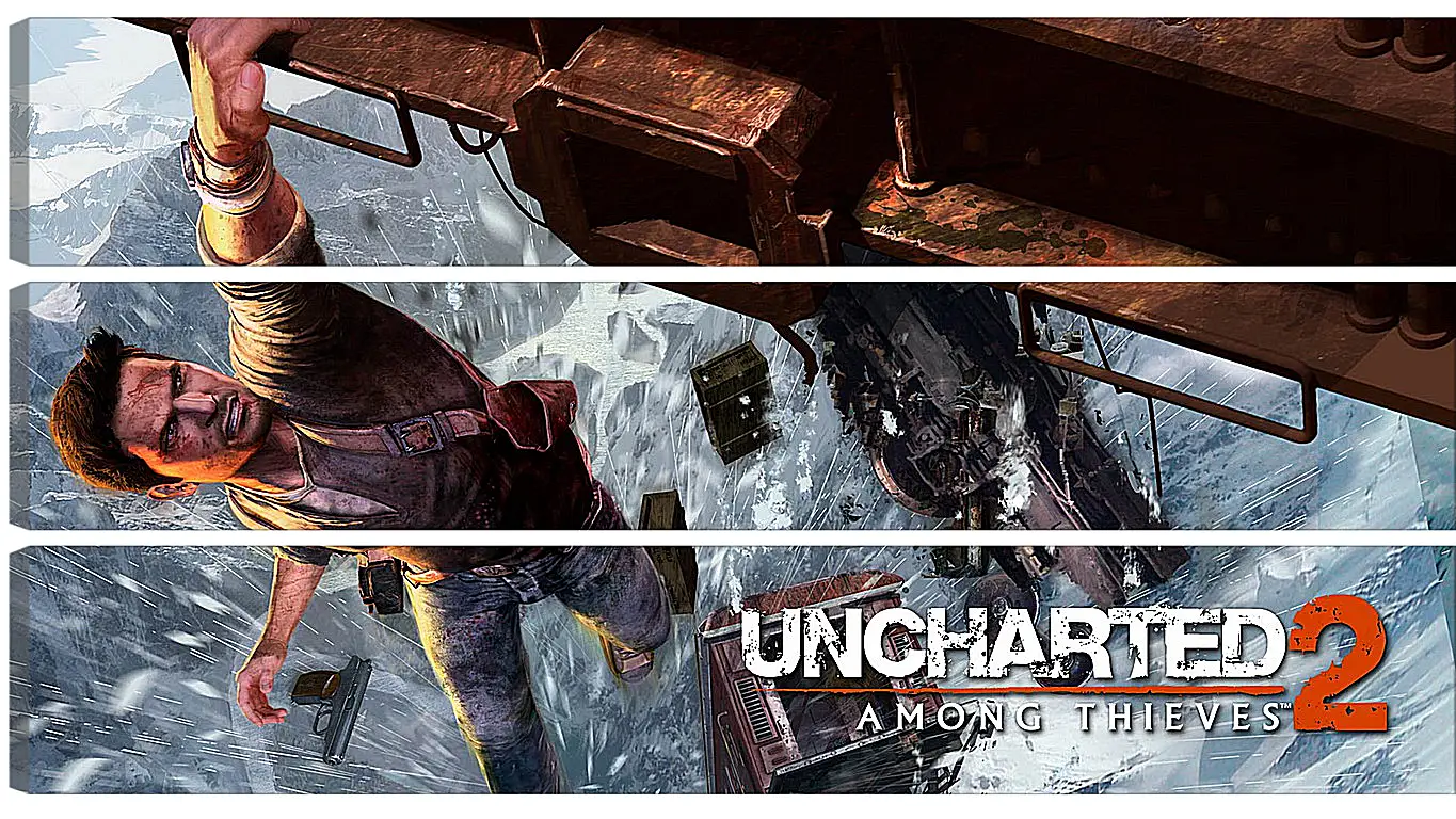 Модульная картина - uncharted 2 among thieves, uncharted 2, danger