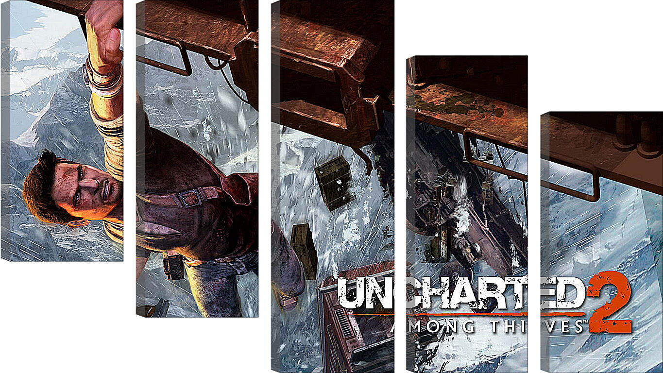 Модульная картина - uncharted 2 among thieves, uncharted 2, danger