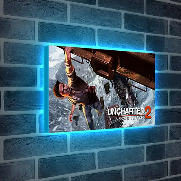 Лайтбокс световая панель - uncharted 2 among thieves, uncharted 2, danger