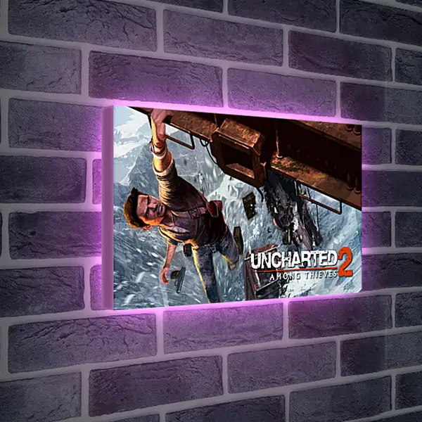 Лайтбокс световая панель - uncharted 2 among thieves, uncharted 2, danger