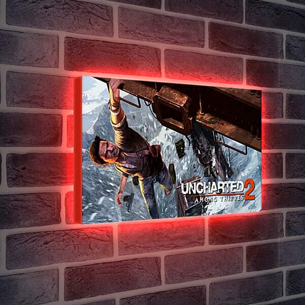 Лайтбокс световая панель - uncharted 2 among thieves, uncharted 2, danger