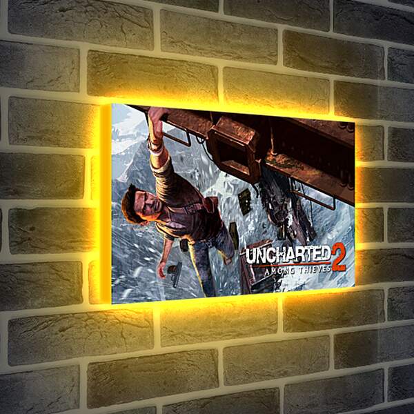 Лайтбокс световая панель - uncharted 2 among thieves, uncharted 2, danger