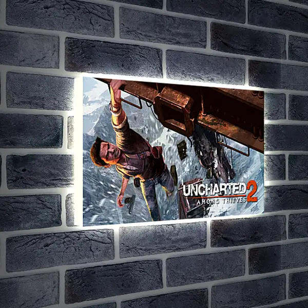 Лайтбокс световая панель - uncharted 2 among thieves, uncharted 2, danger