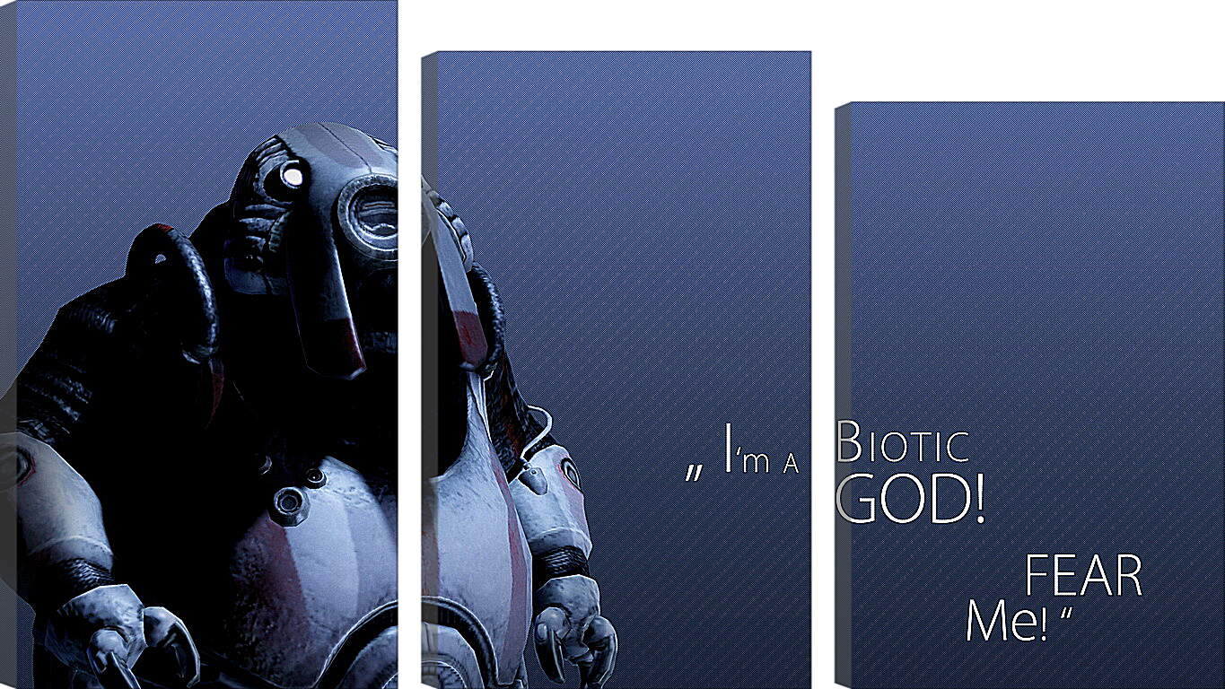 Модульная картина - mass effect 3, niftu cal, quote
